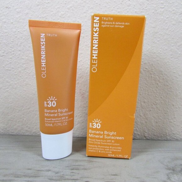 OleHenriksen Banana Bright Mineral Broad Spectrum Sunscreen SPF 30 1.7 fl oz/50 - Picture 1 of 4